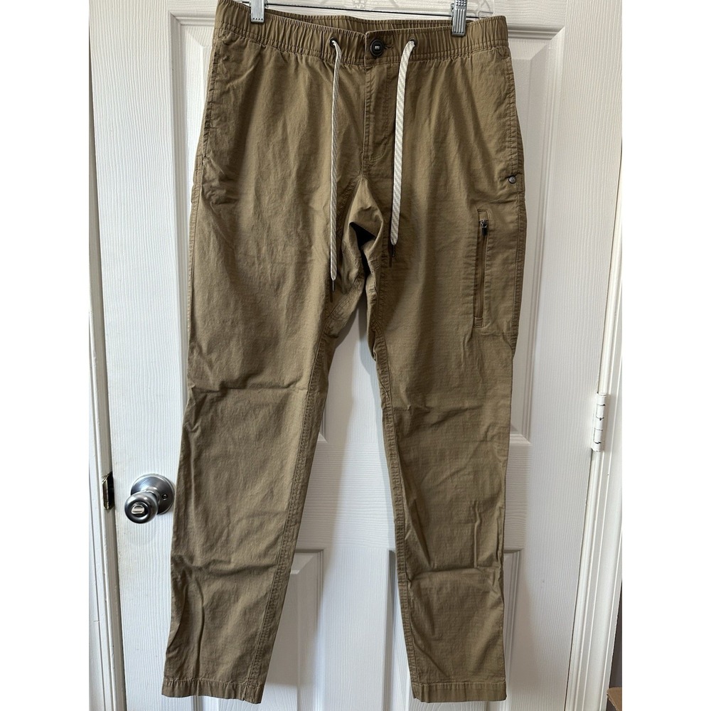 Vuori Men's Ripstop Climber Pants Khaki Color Size Large